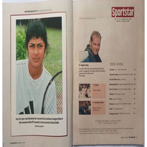 Sport Star ( Saturday, October 6, 2001 )