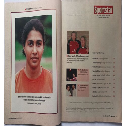 Sport Star ( Saturday, June 30, 2001 )