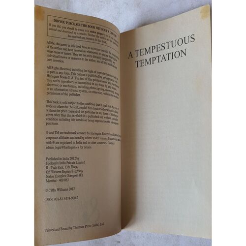 A Tempestuous Temptation ( By Cathy Williams )