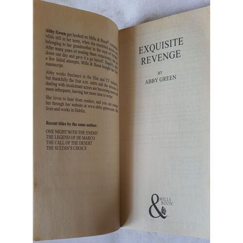 Exquisite Revenge  ( By Abby Green )