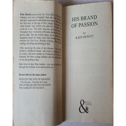 His Brand Of Passion ( By Kate Hewitt )