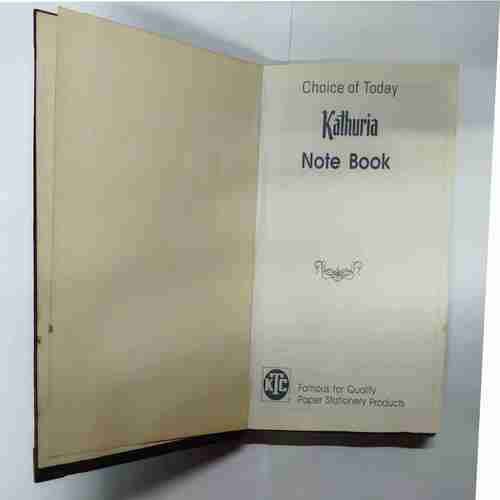 OLD DIARY(Notebook -no year mentioned) yellowish page