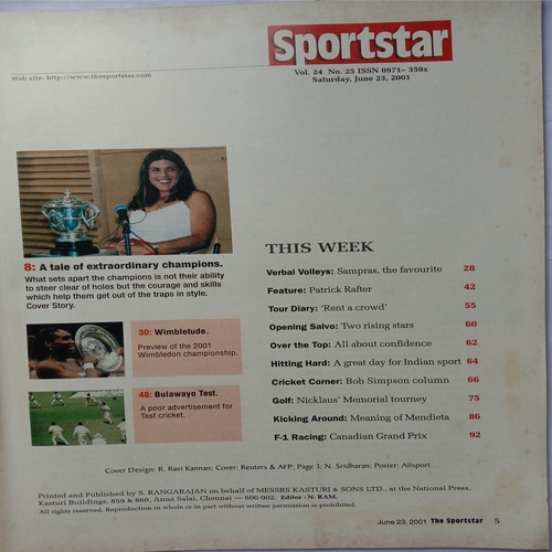 Sport Star (June 23, 2001)