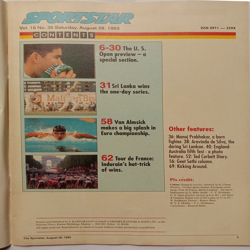 Sport Star ( August 28, 1993 )