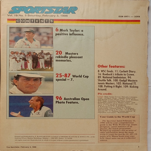 Sport Star ( February 3, 1996)