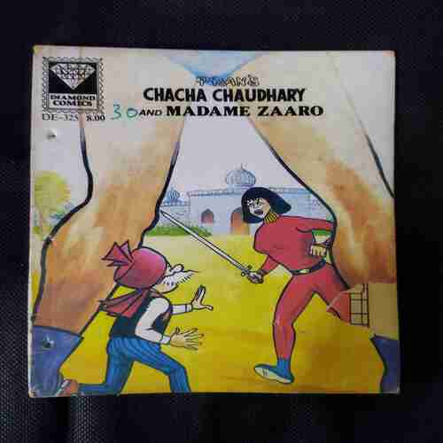 PRAN'S CHACHA CHAUDHARY AND MADAME ZAARO (FRONT COVER CUT ON RIGHT SIDE)