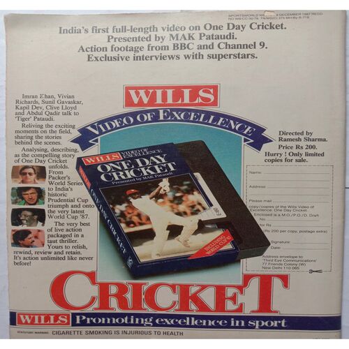 Sports World ( 9 - 15 December, 1987 )