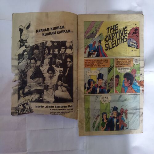 THE SAPTIVE SLEUTHS (FRONT COVER BIG CUT DOWN SIDE)