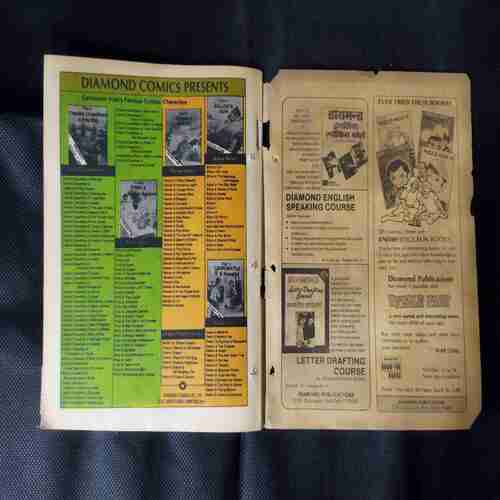 PRAN'S CHACHA CHAUDHARY AND MADAME ZAARO (FRONT COVER CUT ON RIGHT SIDE)