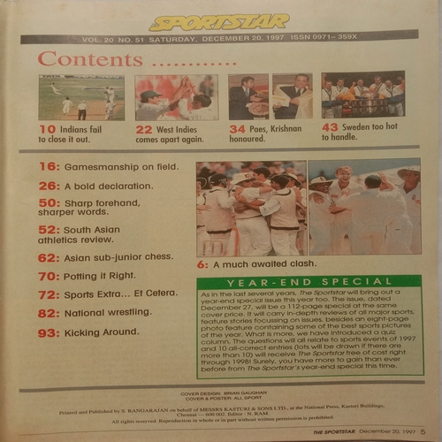 Sport Star (December 20, 1997)