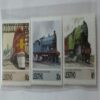 Lesotho (1940- The Santa Fe Super  Chief , U.S.A ) & 1906 Cardean ' Caledonian Railway , Great Britain & 1934 Flying Scotsman LNER , Great Britain )  Set Of 3.3cm x 15cm 3 Stemp