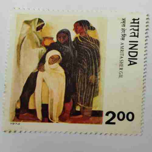 Rabindranath Tagore /Jamini Roy /Sailoz Mookherjea /Amrita Sher Gil ( Set of 4 stemp)
