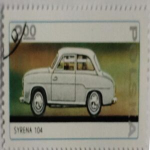 Postage stamp Poland, 1976. Syrena 104 classic car