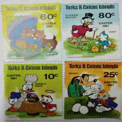Turks & Caicos  Calcos Island   ( Set of 4 Stemp )