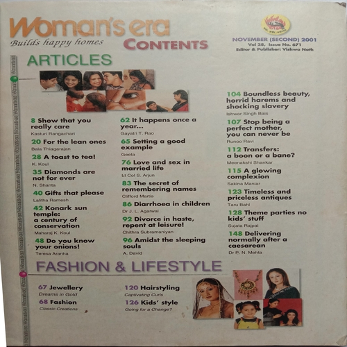 Woman's Era (November 2nd 2001)