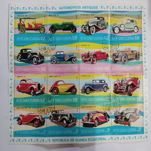 Automovill Antiguos( Set of 16 Stamp)