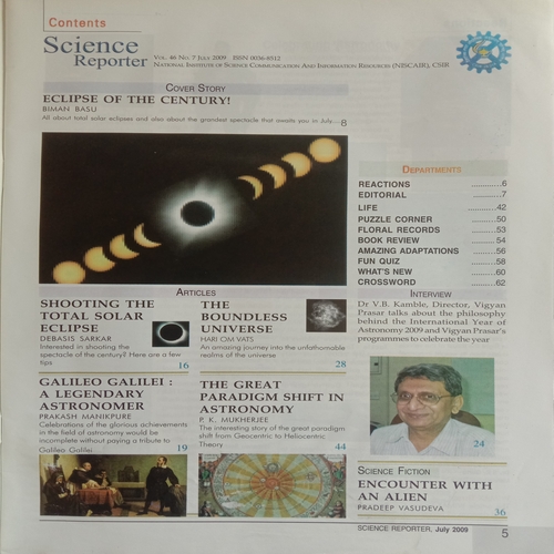 Science Reporter (July 2009)