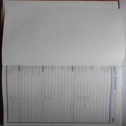 Diary 2001