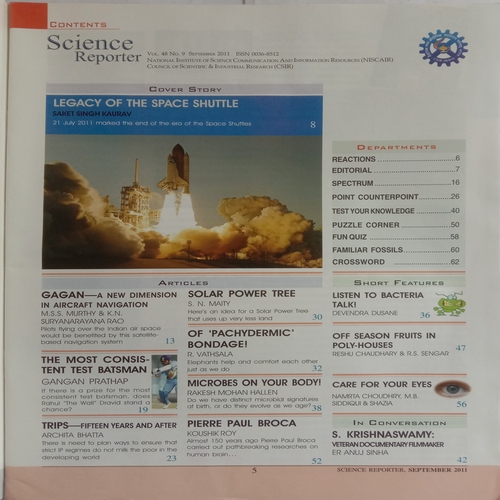 Science Reporter (September 2011)