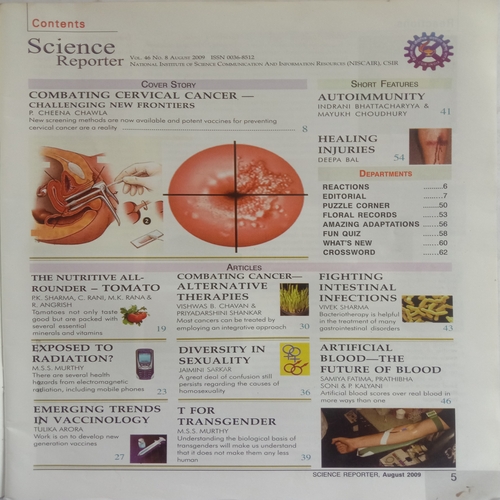 Science Reporter (August 2009)