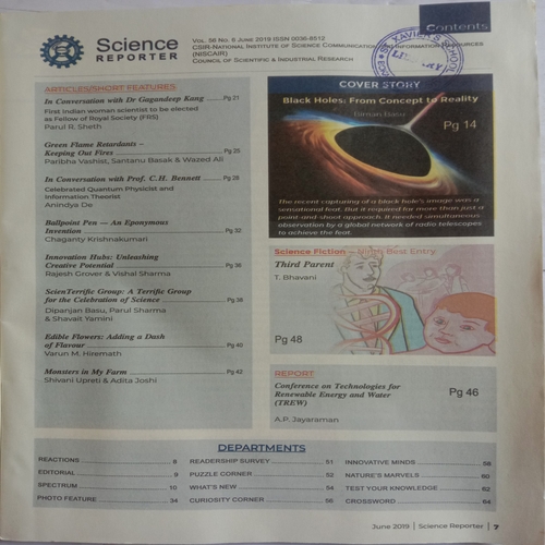Science Reporter (June 2019)