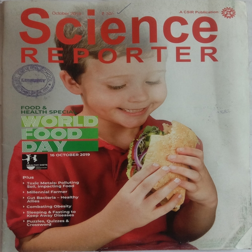 Science Reporter (October 2019)