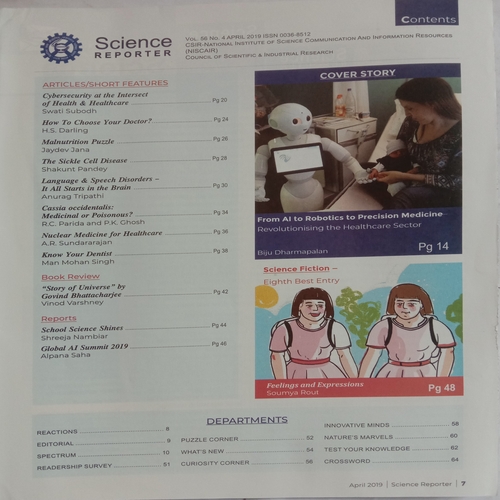 Science Reporter (April 2019)