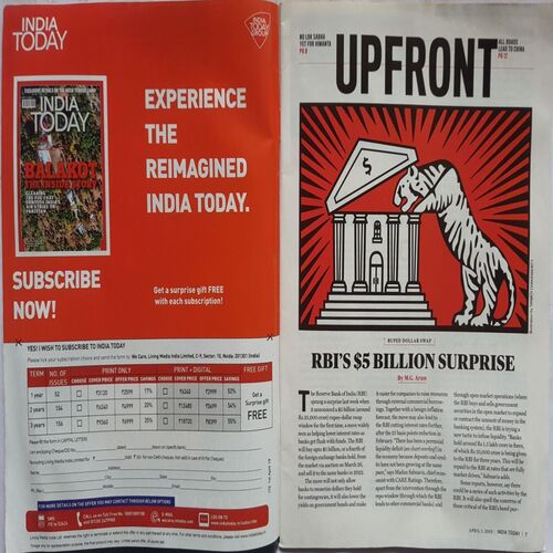 India Today ( April 1, 2019 )