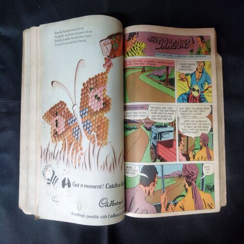 (INDRAJAL COMICS) (SINGLE BINDING 10 IN 1), 1.>THE STRANGLER'S TRAP, 2.>THE SMUGGLER'S RING (PART-1), 3.>THE SMUGGLER'S RING (PART-2), 4.>THE HORROR DUNGEONS, 5.>THE MAGIC SWORD, 6.>THE CALL OF THE JUNGLE, 7.>THE DRAGONS', 8.>THE BROKEN STRINGS, 9.>ALEENA THE ENCHANTRESS (PART-1), 10.>ALEENA THE ENCHANTRESS (PART-2)