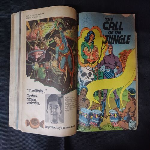 (INDRAJAL COMICS) (SINGLE BINDING 10 IN 1), 1.>THE STRANGLER'S TRAP, 2.>THE SMUGGLER'S RING (PART-1), 3.>THE SMUGGLER'S RING (PART-2), 4.>THE HORROR DUNGEONS, 5.>THE MAGIC SWORD, 6.>THE CALL OF THE JUNGLE, 7.>THE DRAGONS', 8.>THE BROKEN STRINGS, 9.>ALEENA THE ENCHANTRESS (PART-1), 10.>ALEENA THE ENCHANTRESS (PART-2)