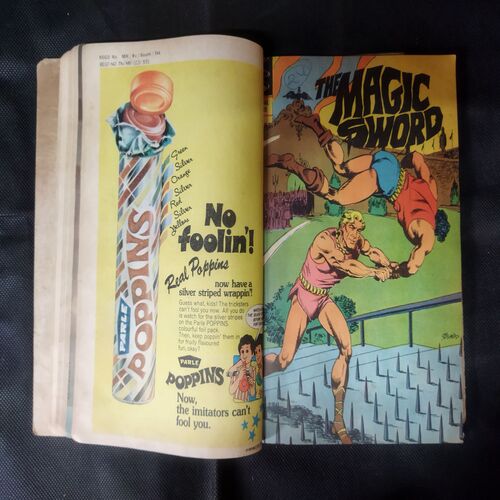(INDRAJAL COMICS) (SINGLE BINDING 10 IN 1), 1.>THE STRANGLER'S TRAP, 2.>THE SMUGGLER'S RING (PART-1), 3.>THE SMUGGLER'S RING (PART-2), 4.>THE HORROR DUNGEONS, 5.>THE MAGIC SWORD, 6.>THE CALL OF THE JUNGLE, 7.>THE DRAGONS', 8.>THE BROKEN STRINGS, 9.>ALEENA THE ENCHANTRESS (PART-1), 10.>ALEENA THE ENCHANTRESS (PART-2)