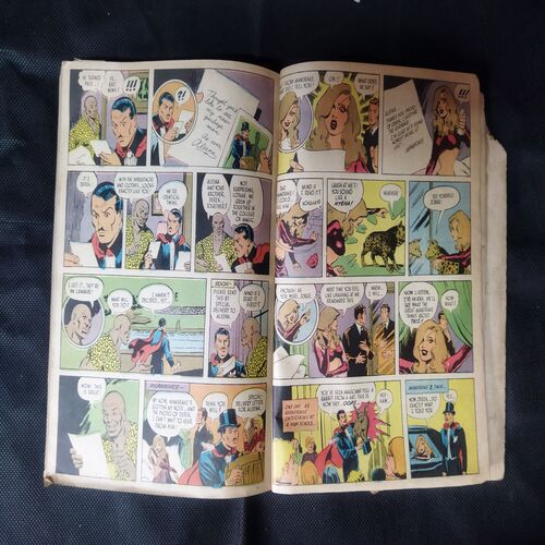 (INDRAJAL COMICS) (SINGLE BINDING 10 IN 1), 1.>THE STRANGLER'S TRAP, 2.>THE SMUGGLER'S RING (PART-1), 3.>THE SMUGGLER'S RING (PART-2), 4.>THE HORROR DUNGEONS, 5.>THE MAGIC SWORD, 6.>THE CALL OF THE JUNGLE, 7.>THE DRAGONS', 8.>THE BROKEN STRINGS, 9.>ALEENA THE ENCHANTRESS (PART-1), 10.>ALEENA THE ENCHANTRESS (PART-2)