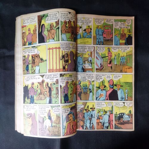 (INDRAJAL COMICS) (SINGLE BINDING 9 IN 1), 1.>BEEHAD KE DAAKOO, 2.>GULAAMO KA SAUDAAGAR (BHAAG-1), 3.>GULAAMO KA SAUDAAGAR (BHAAG-2), 4.>HEERO KE CHOR, 5.>CHAAR RAASTA KA BHOOT, 6.>TAAKAT KA JUNOO, 7.> APARAADHO KE DUNIYA (BHAAG-1), 8.>APARAADHO KE DUNIYA (BHAAG-2), 9.>MAUT SE SAAMANA