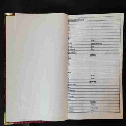 Diary 2001