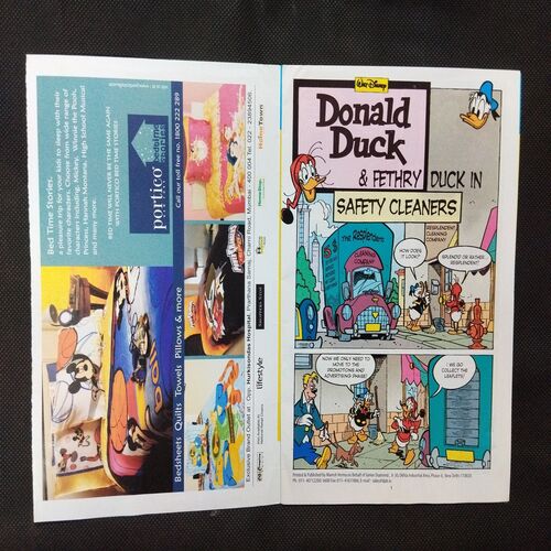 Donald Duck & Fethry Duck In Safety Cleaners .
