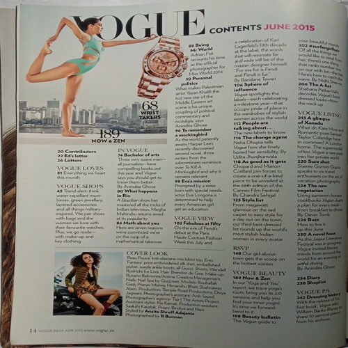 Vogue India (June 2015)