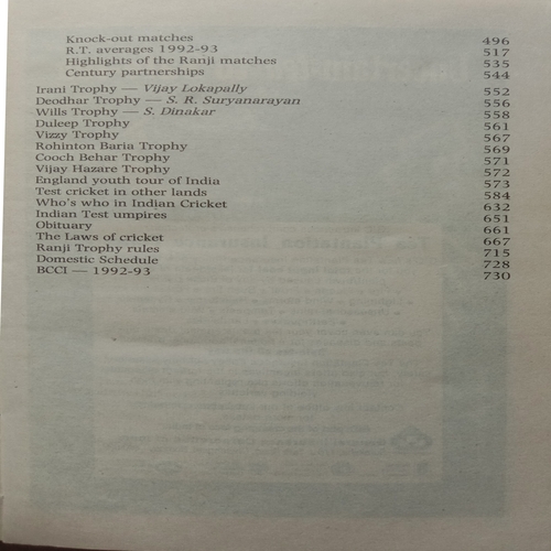 Indian Cricket 1993 (47th Edition)