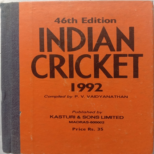 Indian Cricket 1992 (46th Edition)