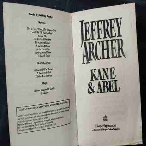 Jeffrey Archer Kane & Abel .