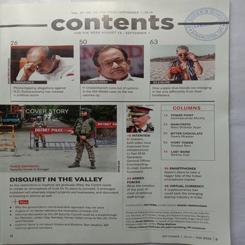 The Week (September 1, 2019)