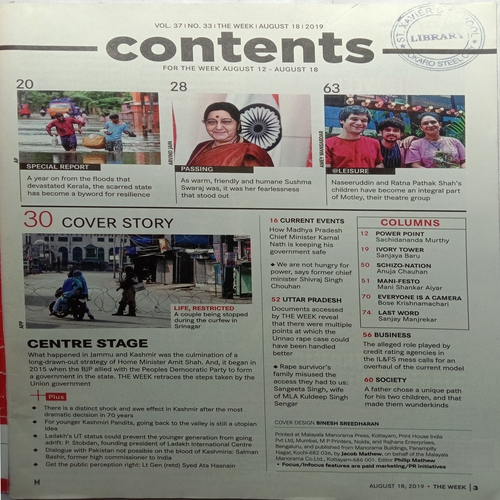 The Week (August 18, 2019)