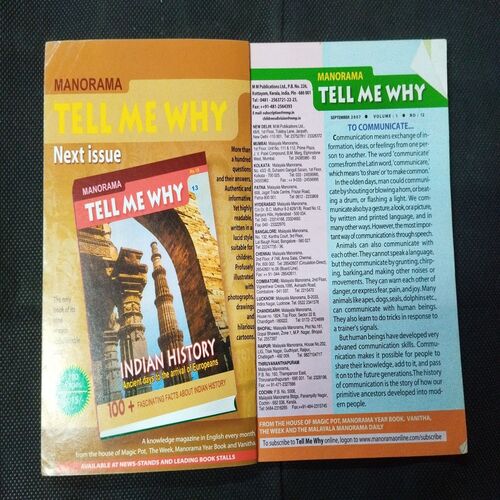 Tell Me Why - Comunications ( September 2007 ) .