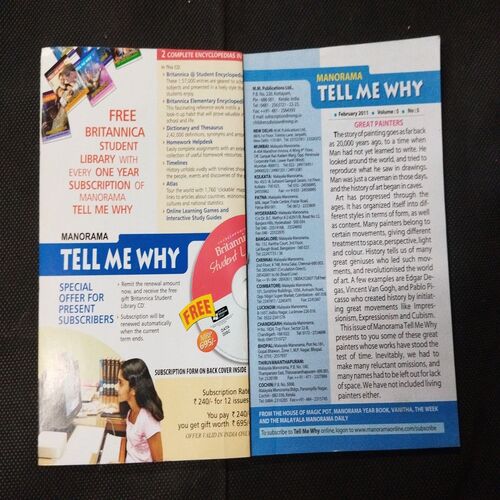 Tell Me Why - 100 Great Painters ( February 2011 ) .