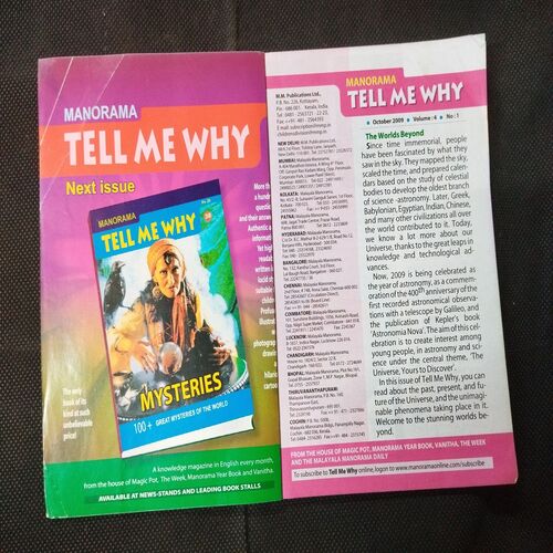 Tell Me Why - The Universe ( October 2009 ) .