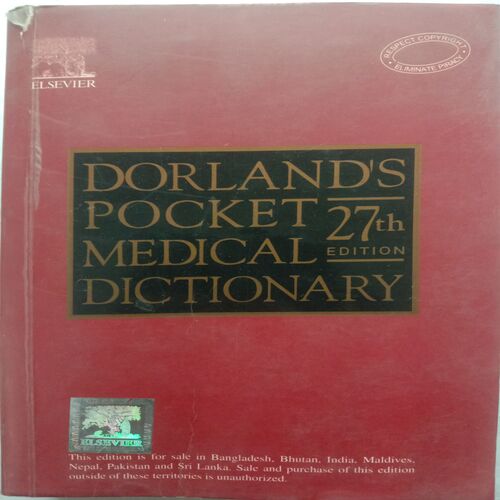 Dorland's Pocket Medical Dictionary 27th Edition
