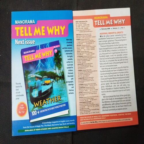 Tell Me Why - 100 Great Lives ( February 2008 ) .