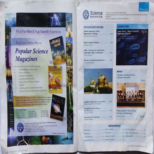 Science Reporter ( January 2020 )