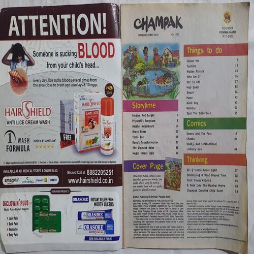 Champak ( September 1st 2019 ) (Big Size)