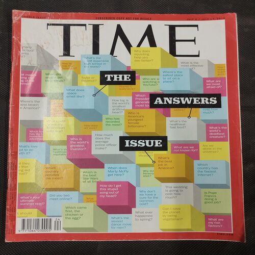 Time . Edition :- ( July 6 / July 13, 2015 ) .