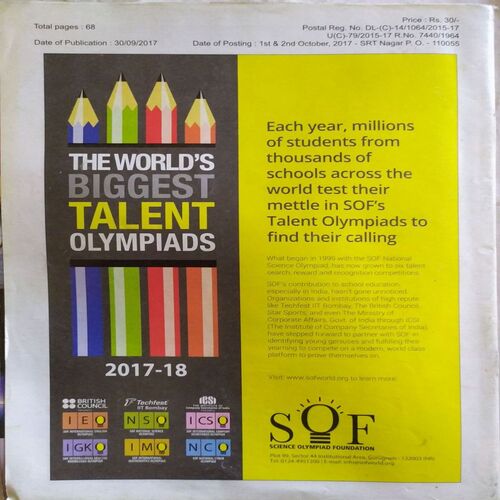 Science Reporter ( October 2017 )